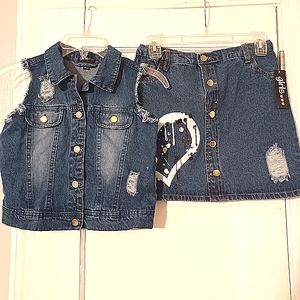 Girls Denim Set